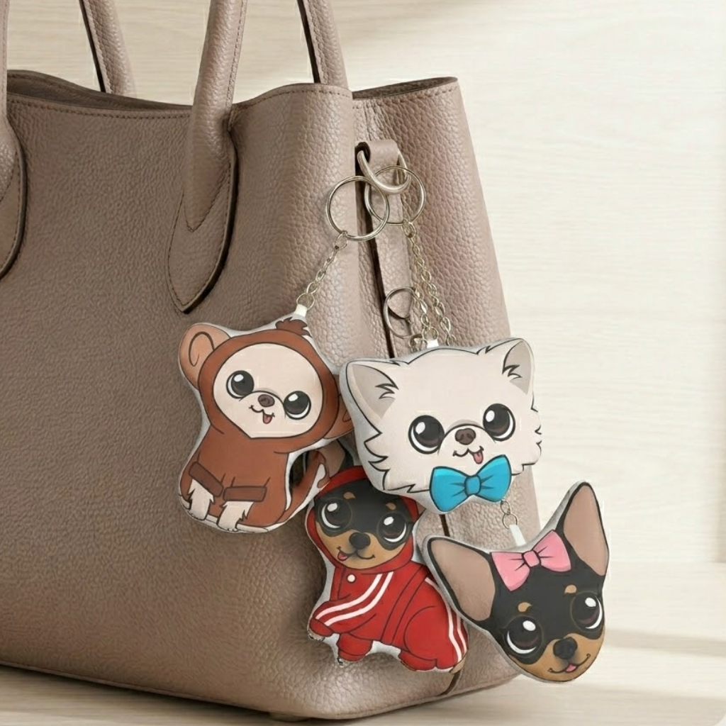 Plush Bag Charm Keychains
