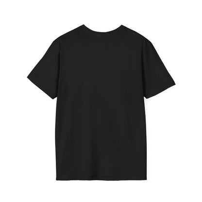 Back of a black T-shirt showing the plain shirt surface.