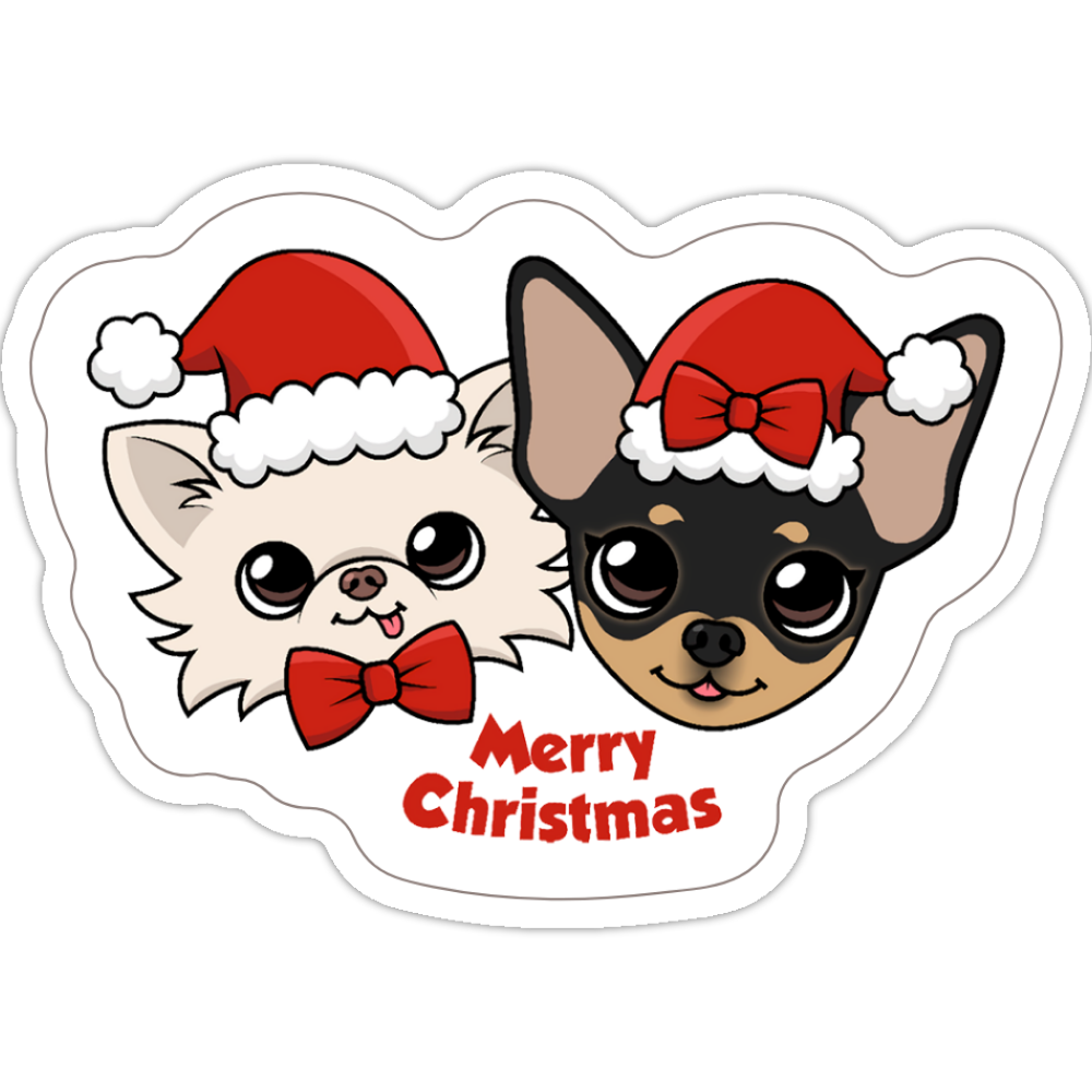 Cedric and Maya's Merry Christmas Sticker