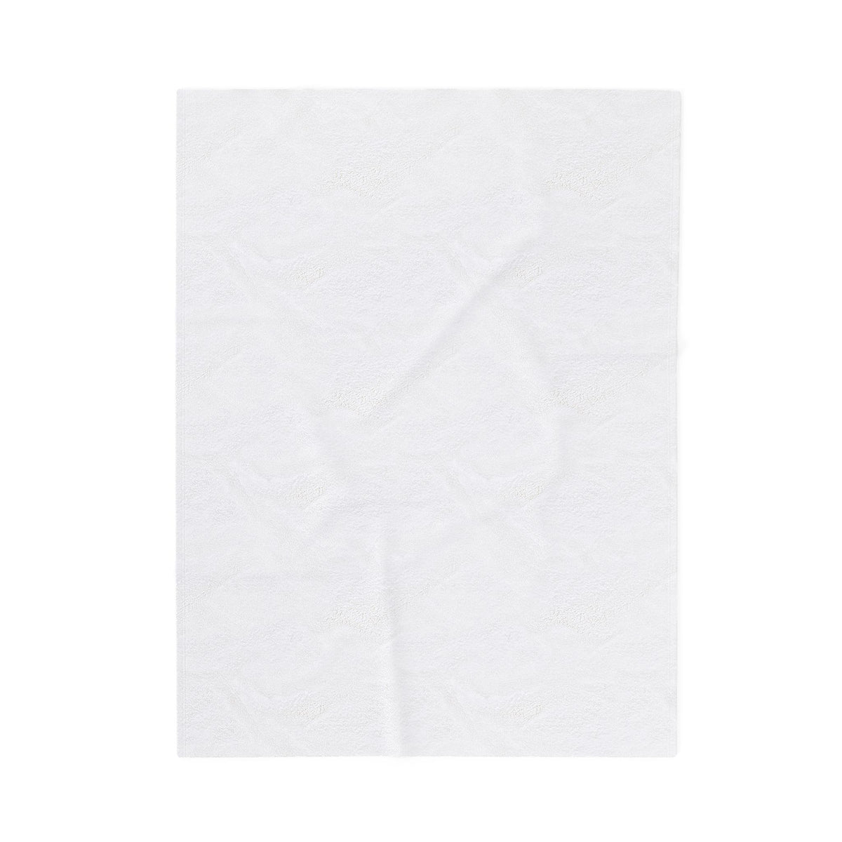 Close view of the plain white reverse side of the Halloween Chis blanket.