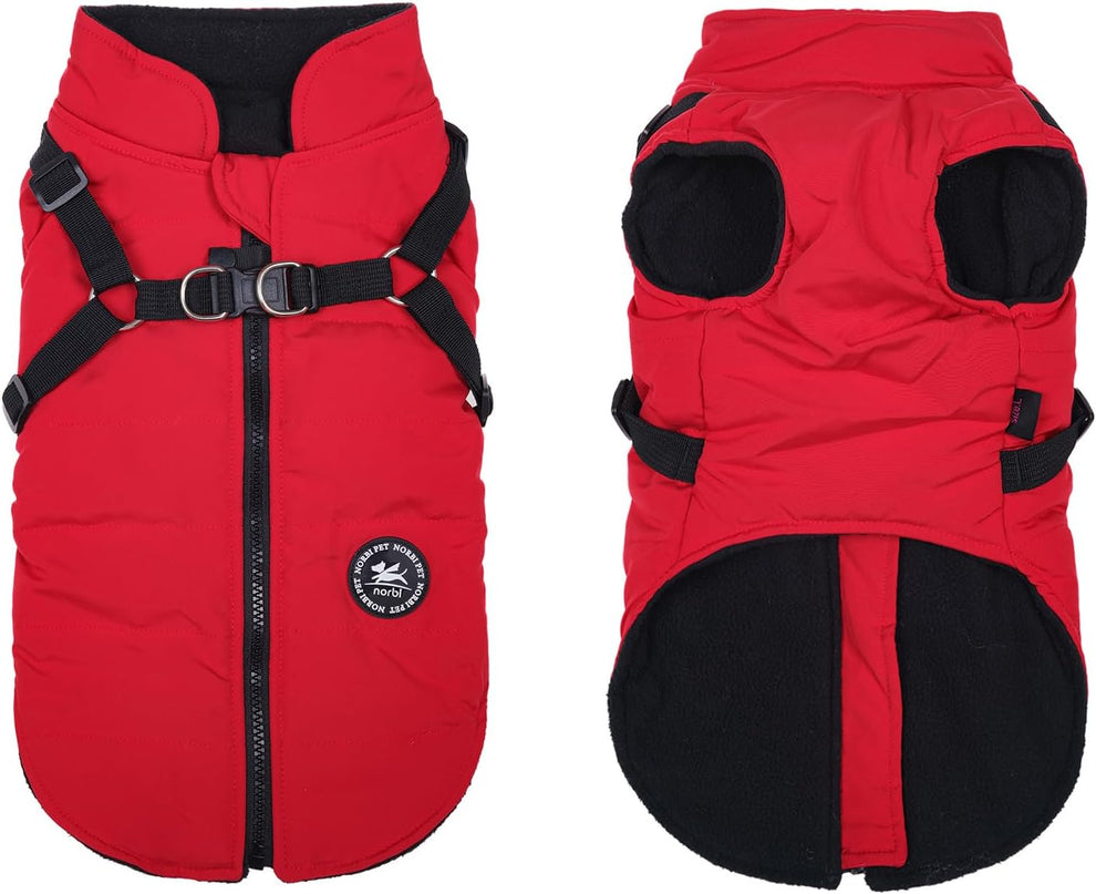 Close-up of the built-in harness