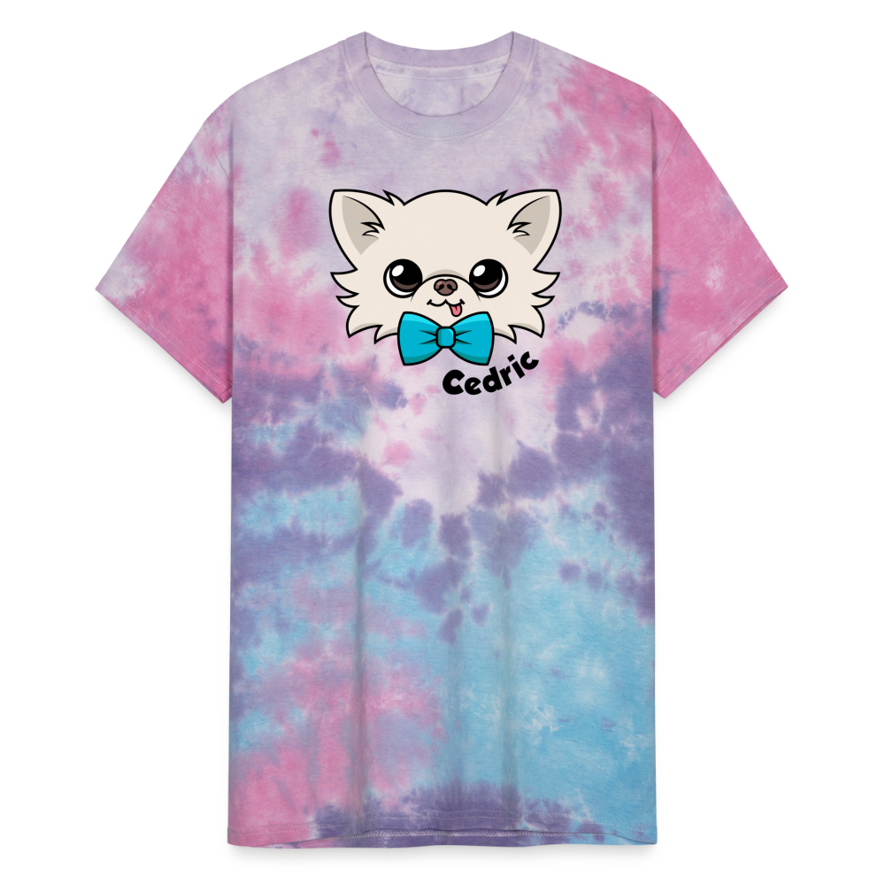 Classic Tiny Chihuahua Cedric's Unisex Tie-Dye Tee - cotton candy