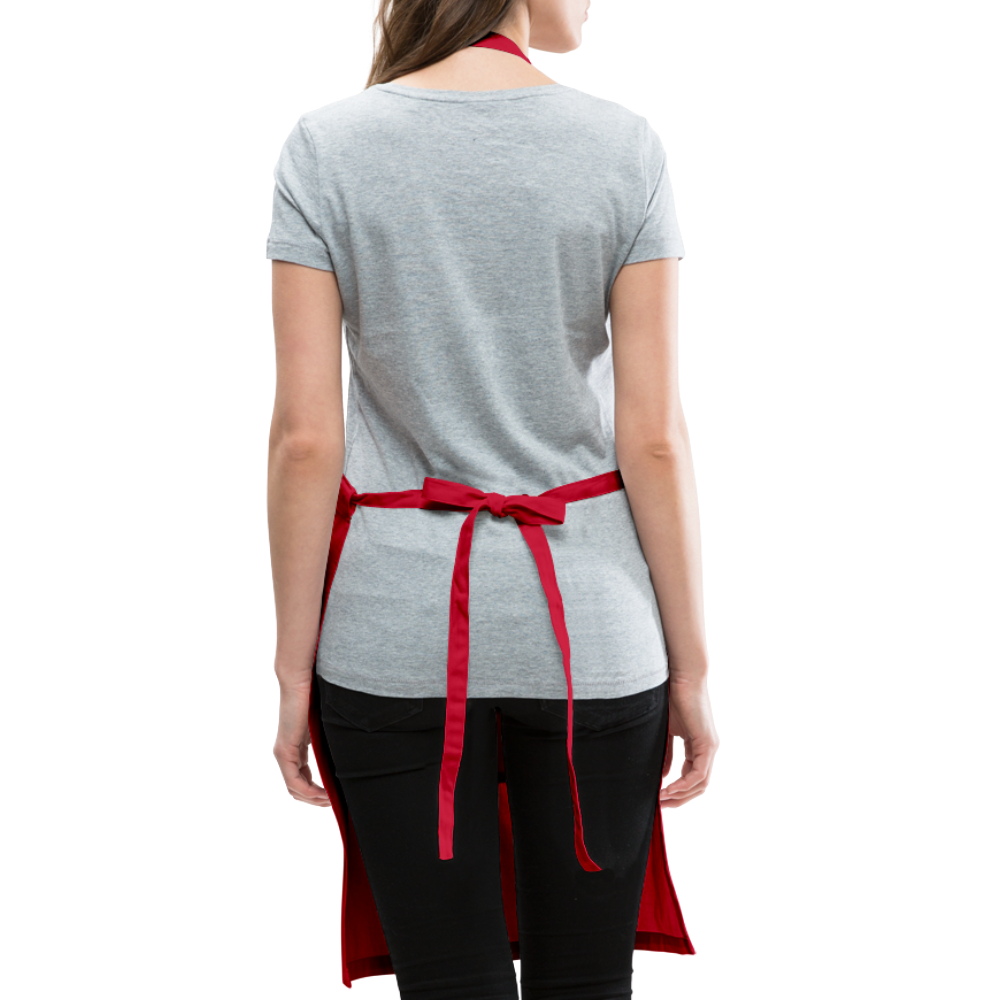 Cedric's Merry Christmas Adjustable Apron - red