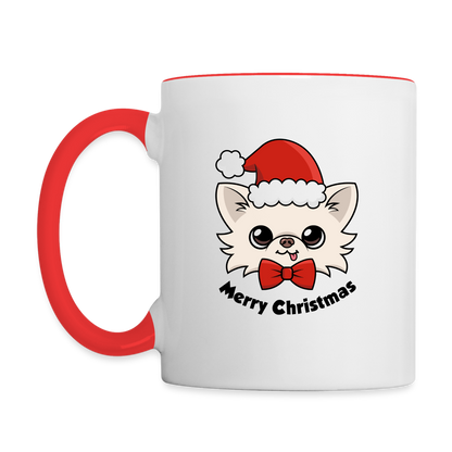 Cedric's Merry Christmas Mug - white/red