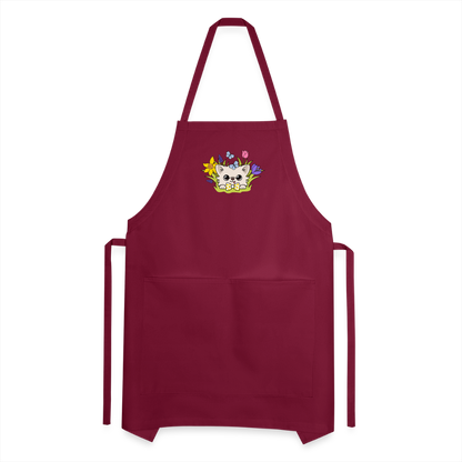 Adjustable Apron - burgundy