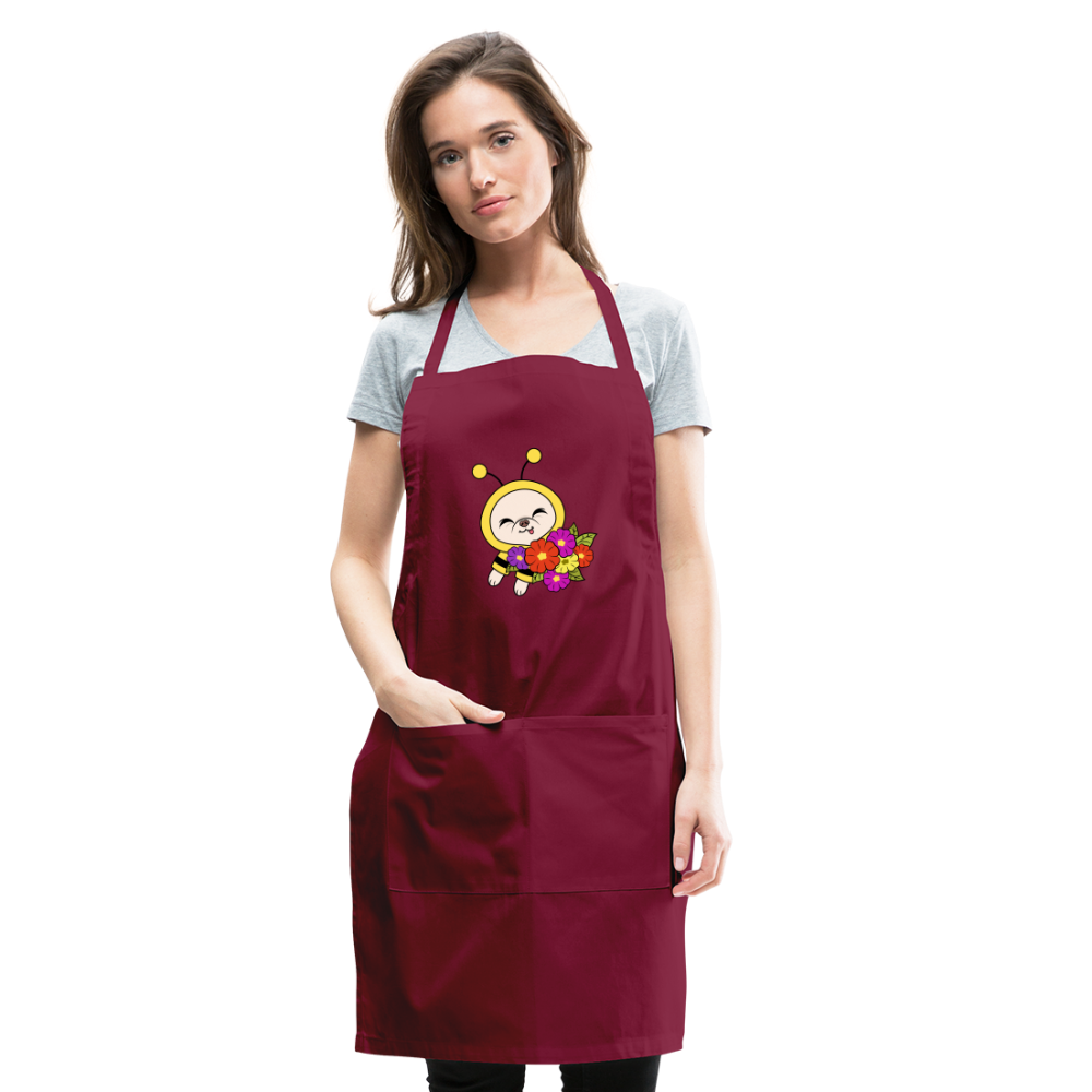 Beedric's Flower Rating Apron - burgundy