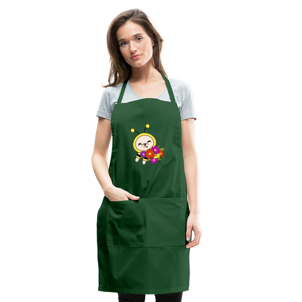 Beedric's Flower Rating Apron - forest green