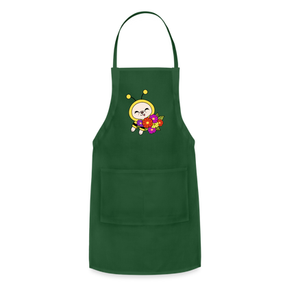 Beedric's Flower Rating Apron - forest green