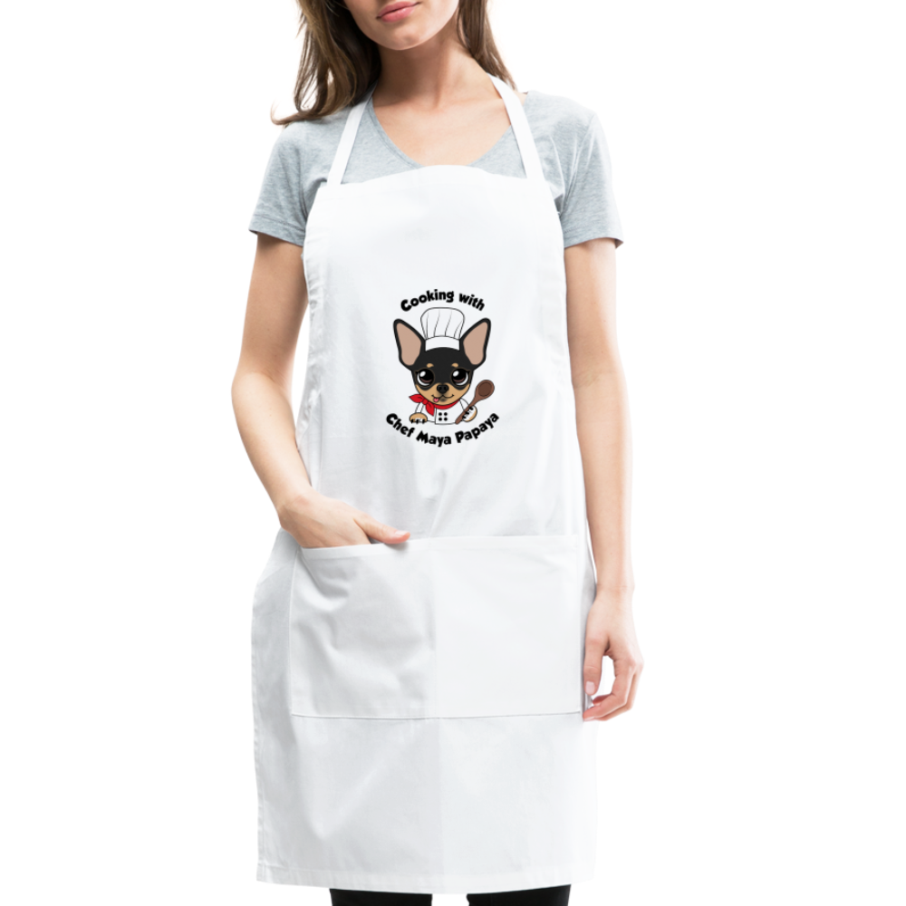 Chef Maya Papaya's Apron - white