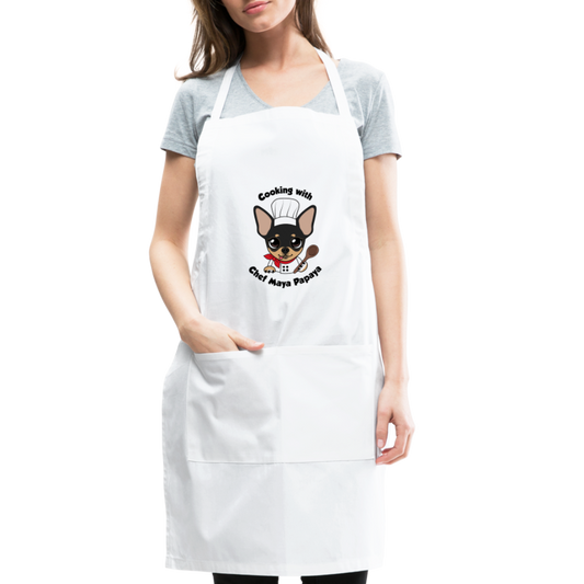 Chef Maya Papaya's Apron - white