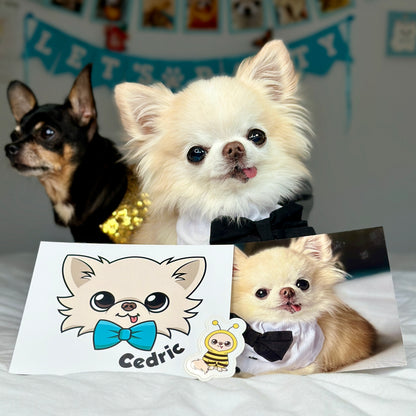 Tiny Chihuahua Cedric's Pawdograph Bundle